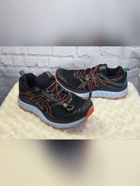 Asics Trabaco Max Black Teal & Orange Women’s Athletic Shoes